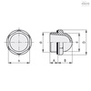 Elesa Oil level sight glass, HCFE.20-3/4 HCFE.